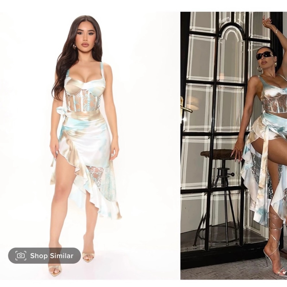 Satin silk dress